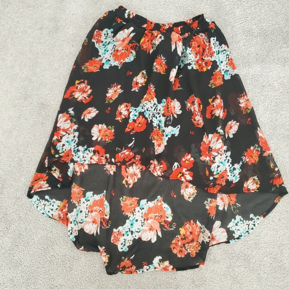 Ardene High-Low Floral Skirt